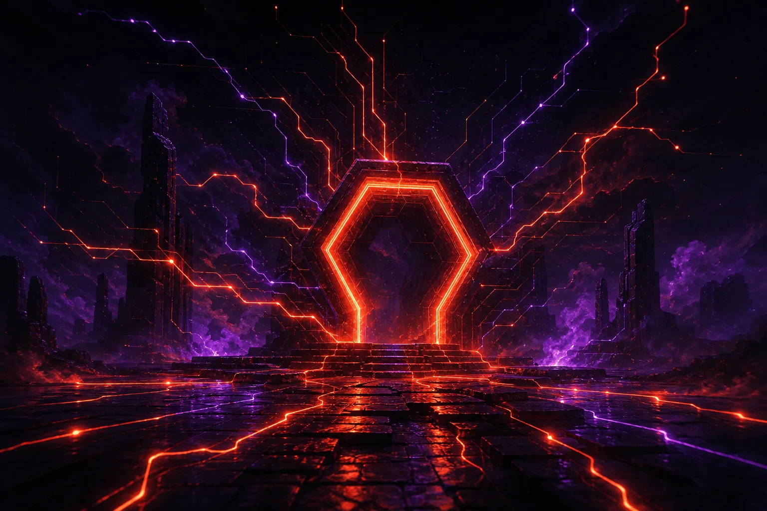 Forge Git souveraine stylisée rouge et sombre IDLABS IO GitHex